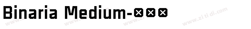 Binaria Medium字体转换